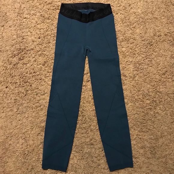 Lululemon Teal Time Warp Tights - Picture 3 of 7